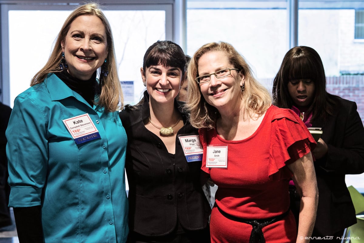 Jane O. Smith and other woman at TEDx event
